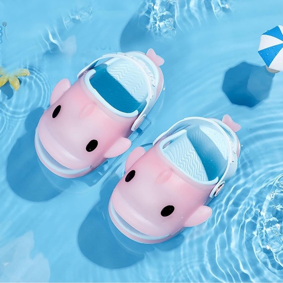 LCKSDP Toddler slides Sandals Non-Slip Dophin Shark Slides (New) - Picture 3 of 5